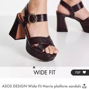 Asos design Harrie platform sandals‎